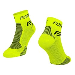 FORCE ponožky 1, fluo-čierne L-XL