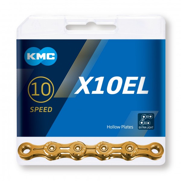 Reťaz KMC X10EL Ti-N Gold, 10 Speed